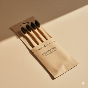 Bamboo Toothbrush Set