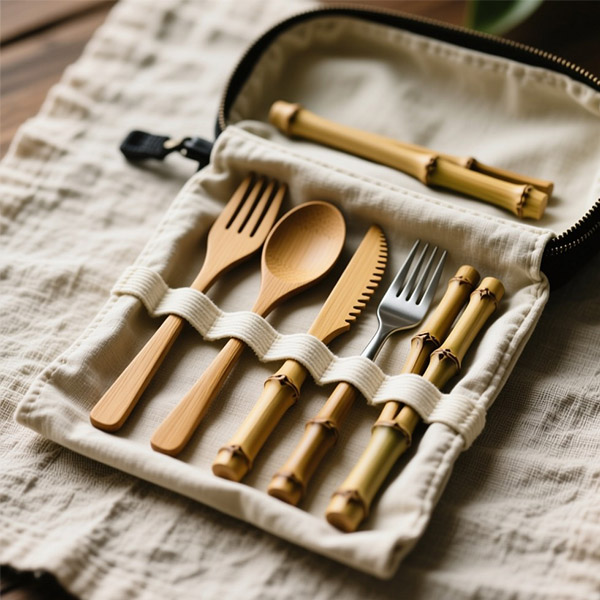 Bamboo Cutlery Set - Image 2